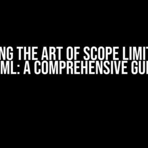 Mastering the Art of Scope Limitation in HTML: A Comprehensive Guide