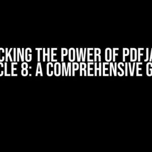 Unlocking the Power of PDFjam on Oracle 8: A Comprehensive Guide