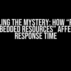 Unraveling the Mystery: How “Retrieve All Embedded Resources” Affects API Response Time